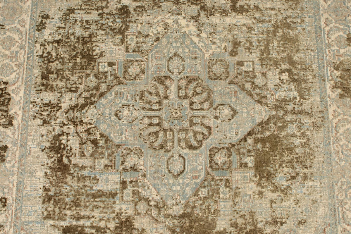 3x13 Gold and Multicolor Turkish Antep Runner