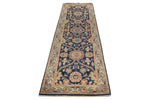 3x10 Navy and Gray Anatolian Traditional Runner