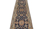 3x10 Navy and Gray Anatolian Traditional Runner