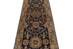 3x10 Navy and Gray Anatolian Traditional Runner