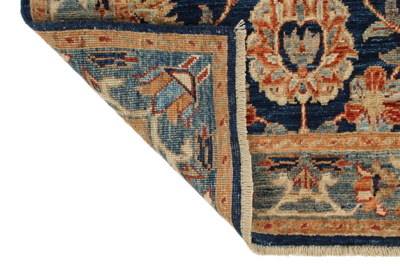 3x10 Navy and Gray Anatolian Traditional Runner