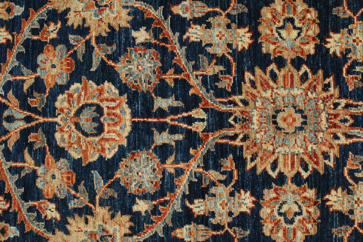 3x10 Navy and Gray Anatolian Traditional Runner