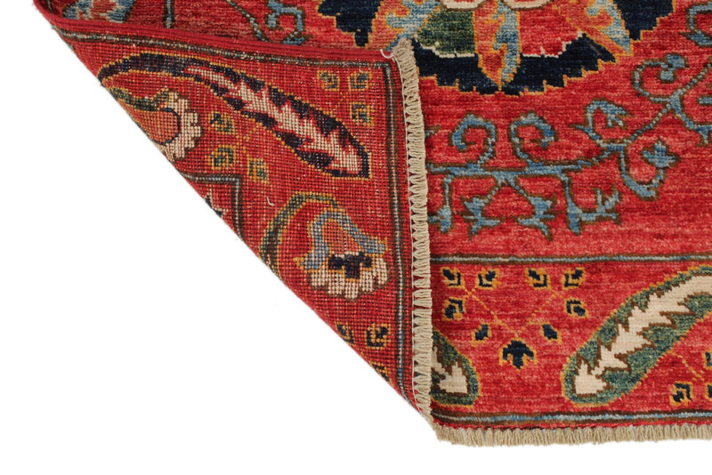 3x10 Red and Multicolor Anatolian Traditional Runner