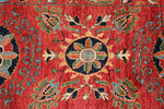 3x10 Red and Multicolor Anatolian Traditional Runner