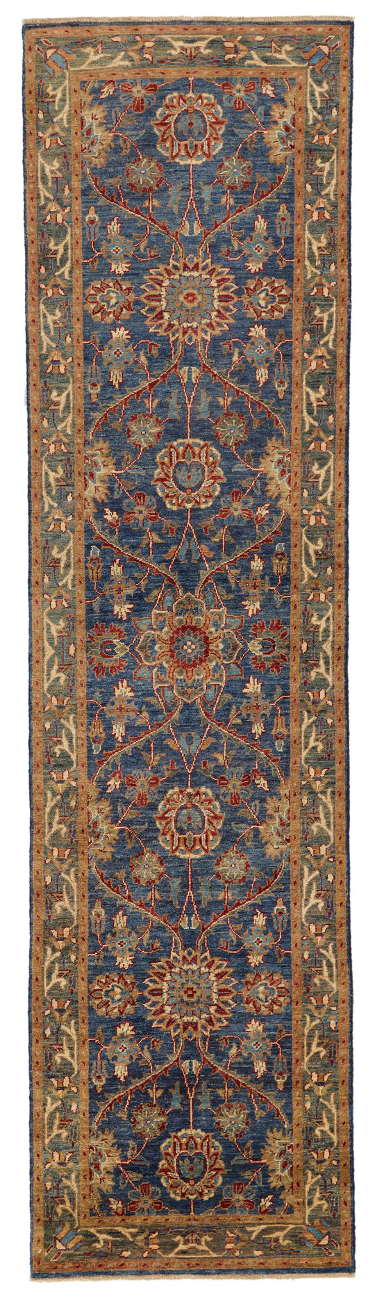 3x10 Navy and Light Blue Anatolian Traditional Runner