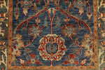 3x10 Navy and Light Blue Anatolian Traditional Runner