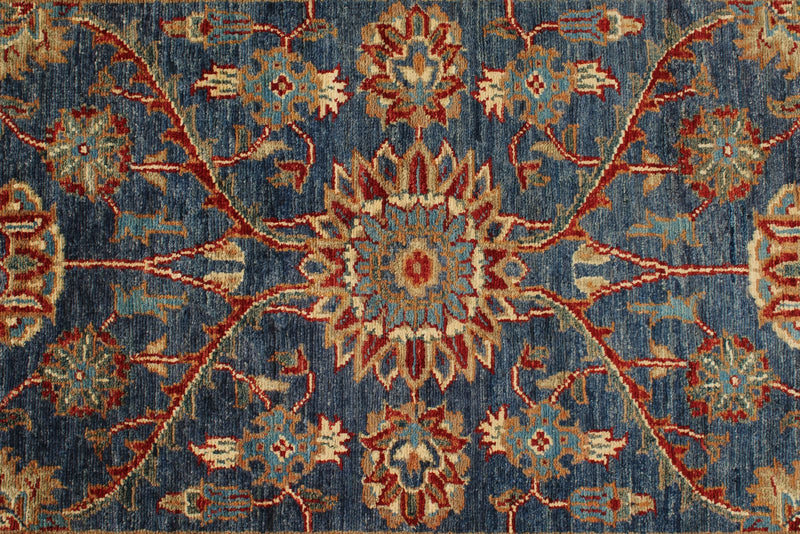 3x10 Navy and Light Blue Anatolian Traditional Runner