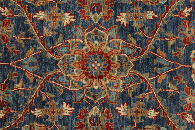 3x10 Navy and Light Blue Anatolian Traditional Runner