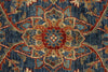 3x10 Navy and Light Blue Anatolian Traditional Runner