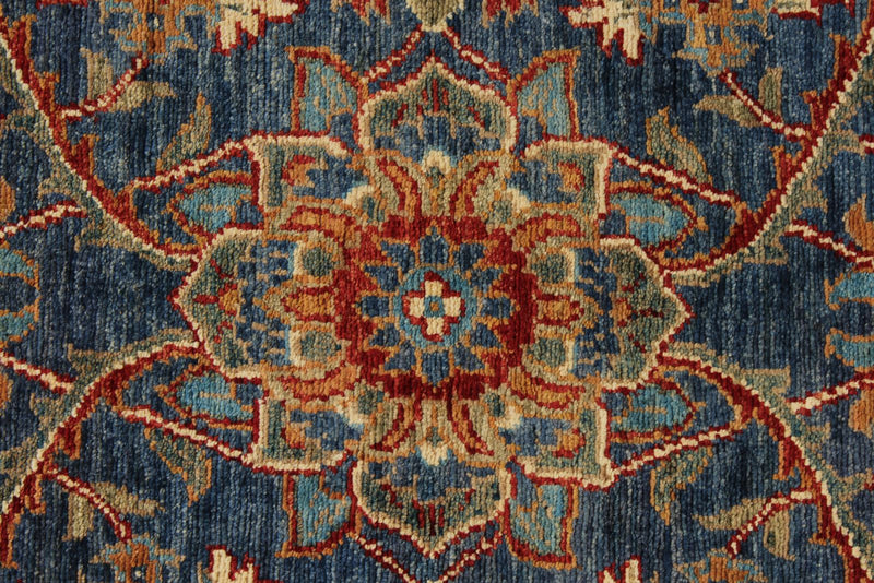 3x10 Navy and Light Blue Anatolian Traditional Runner
