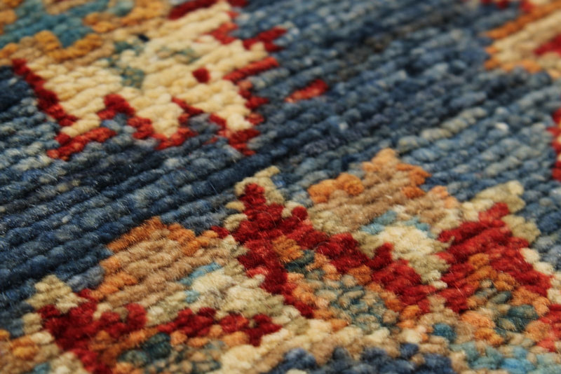 3x10 Navy and Light Blue Anatolian Traditional Runner