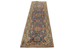 3x10 Navy and Light Blue Anatolian Traditional Runner