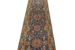 3x10 Navy and Light Blue Anatolian Traditional Runner