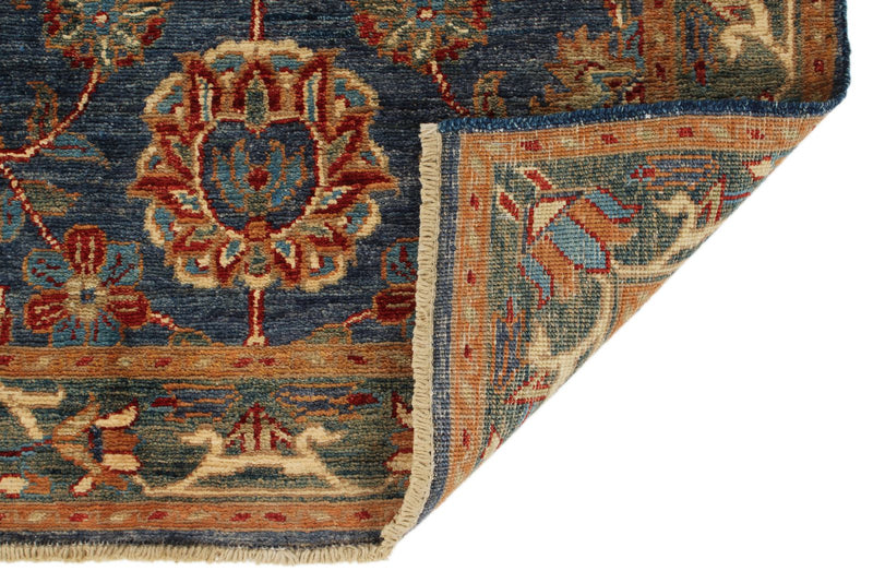 3x10 Navy and Light Blue Anatolian Traditional Runner