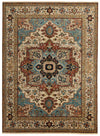 9x12 Rust and Ivory Anatolian Persian Rug