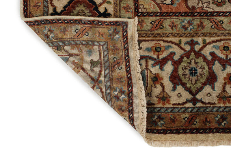 9x12 Rust and Ivory Anatolian Persian Rug