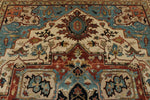 9x12 Rust and Ivory Anatolian Persian Rug