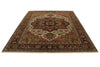 9x12 Beige and Rust Anatolian Persian Rug
