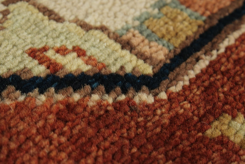 9x12 Beige and Rust Anatolian Persian Rug