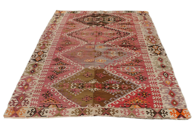5x9 Multicolor Turkish Tribal Rug