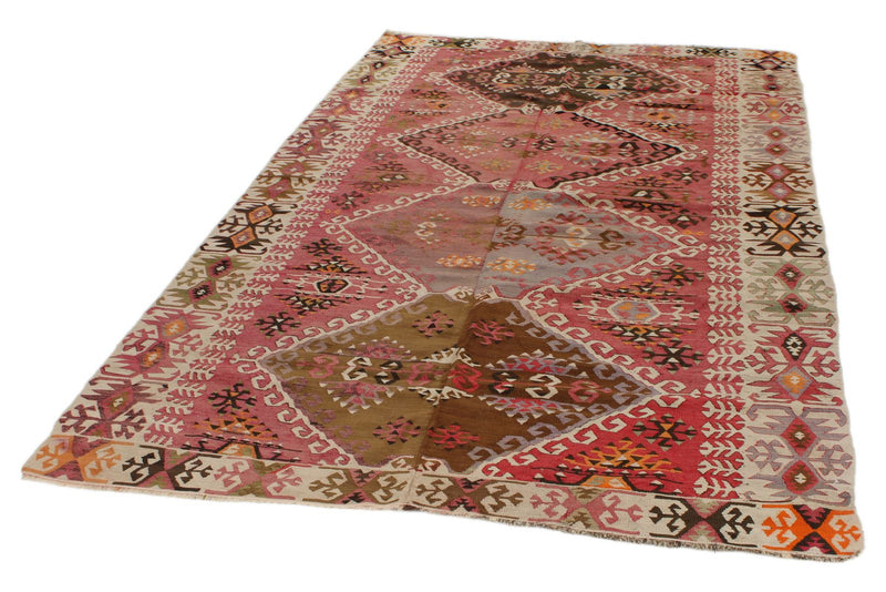 5x9 Multicolor Turkish Tribal Rug