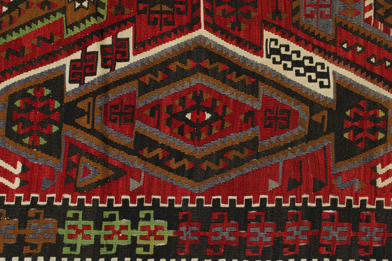 5x12 Multicolor Turkish Tribal Runner