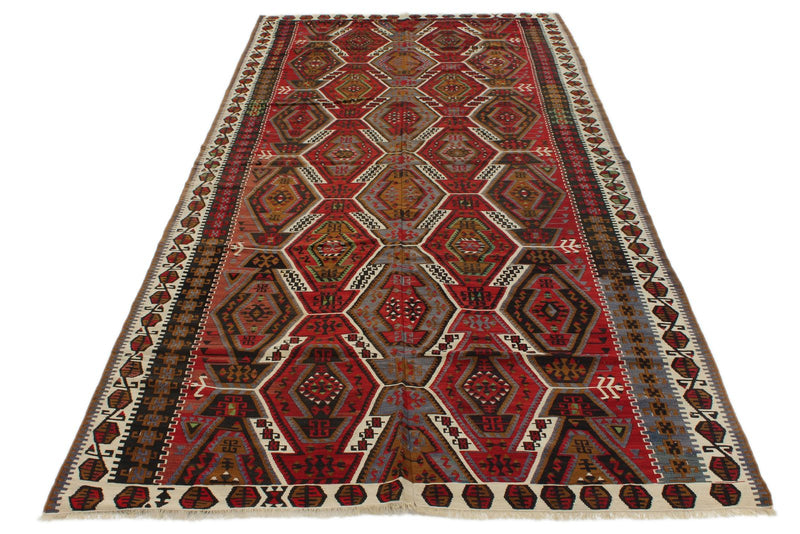 5x12 Multicolor Turkish Tribal Runner