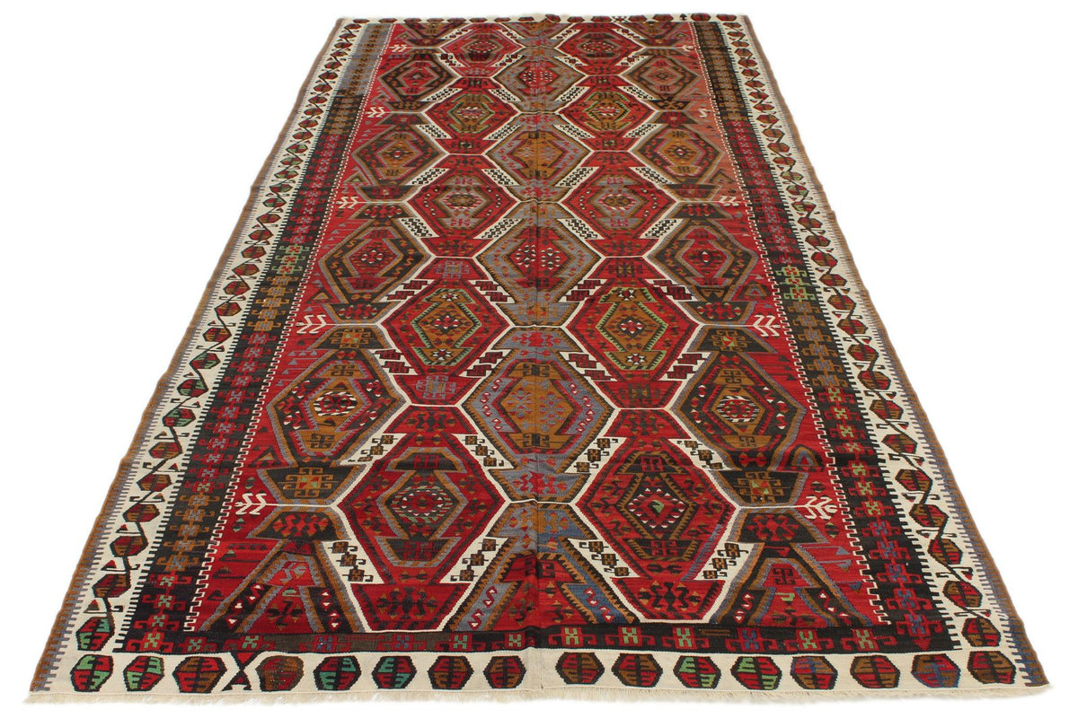 5x12 Multicolor Turkish Tribal Runner