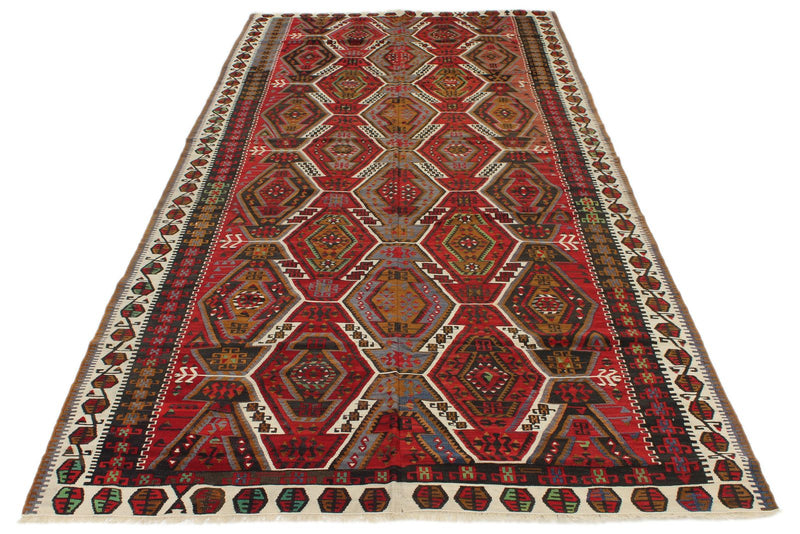 5x12 Multicolor Turkish Tribal Runner