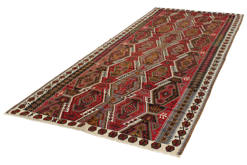 5x12 Multicolor Turkish Tribal Runner