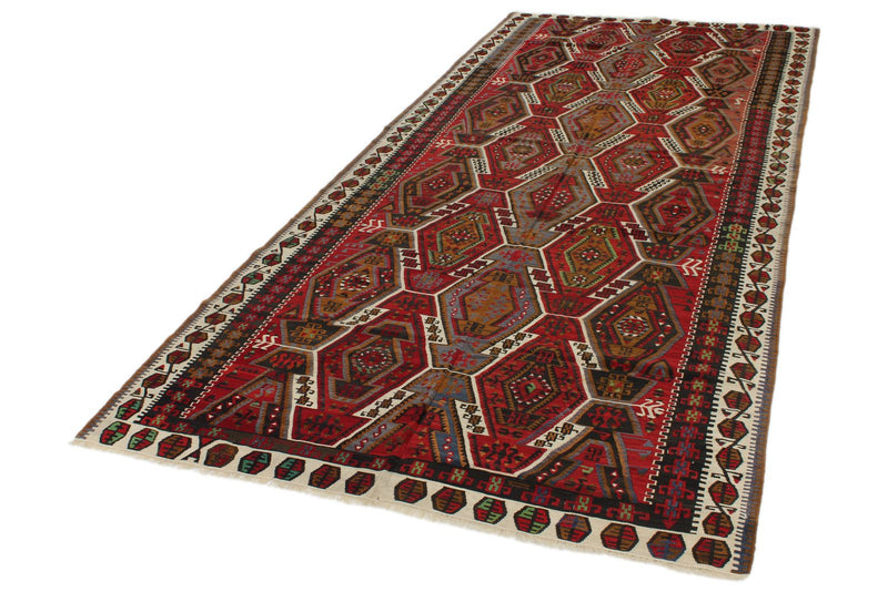 5x12 Multicolor Turkish Tribal Runner
