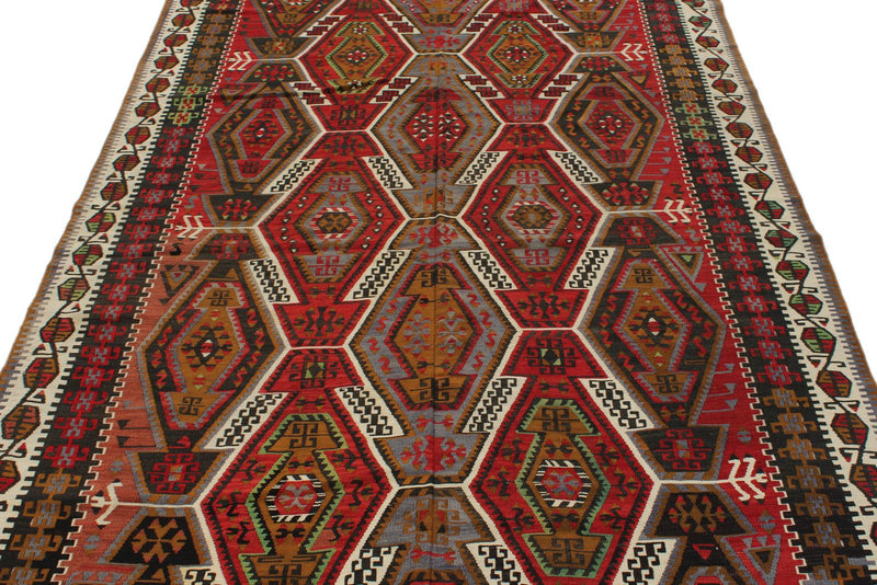 5x12 Multicolor Turkish Tribal Runner