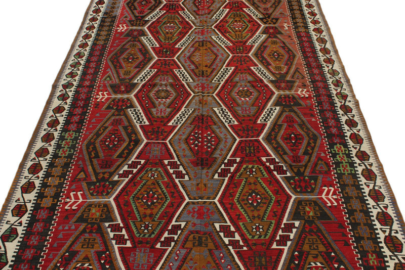 5x12 Multicolor Turkish Tribal Runner