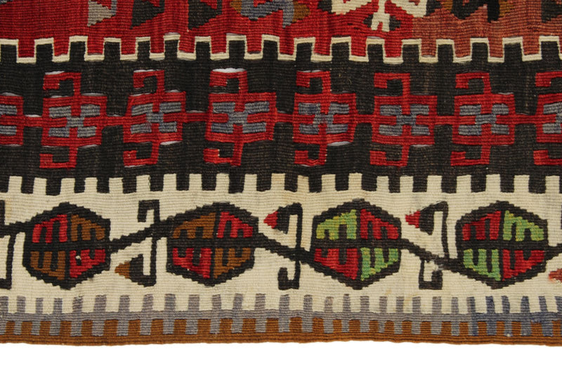 5x12 Multicolor Turkish Tribal Runner