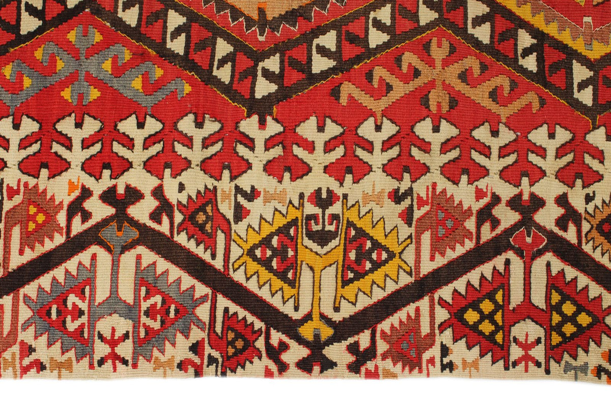 7x14 Multicolor Turkish Tribal Runner
