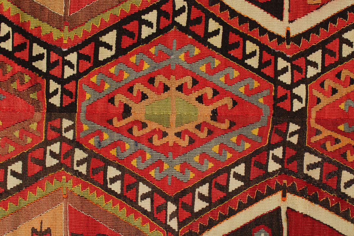 7x14 Multicolor Turkish Tribal Runner