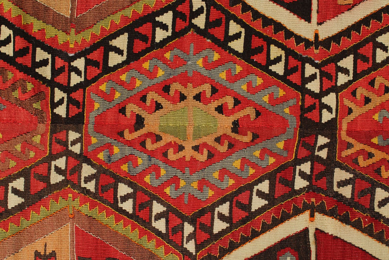 7x14 Multicolor Turkish Tribal Runner