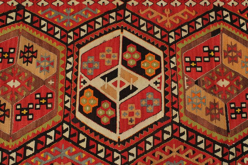 7x14 Multicolor Turkish Tribal Runner