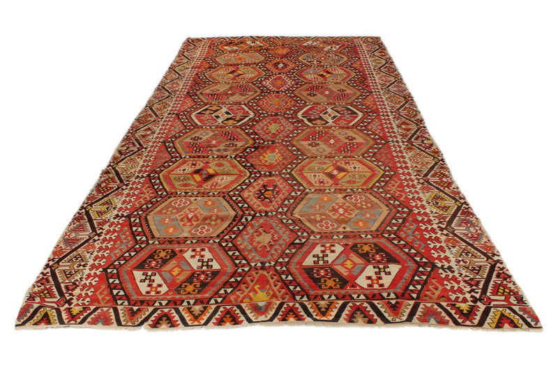 7x14 Multicolor Turkish Tribal Runner