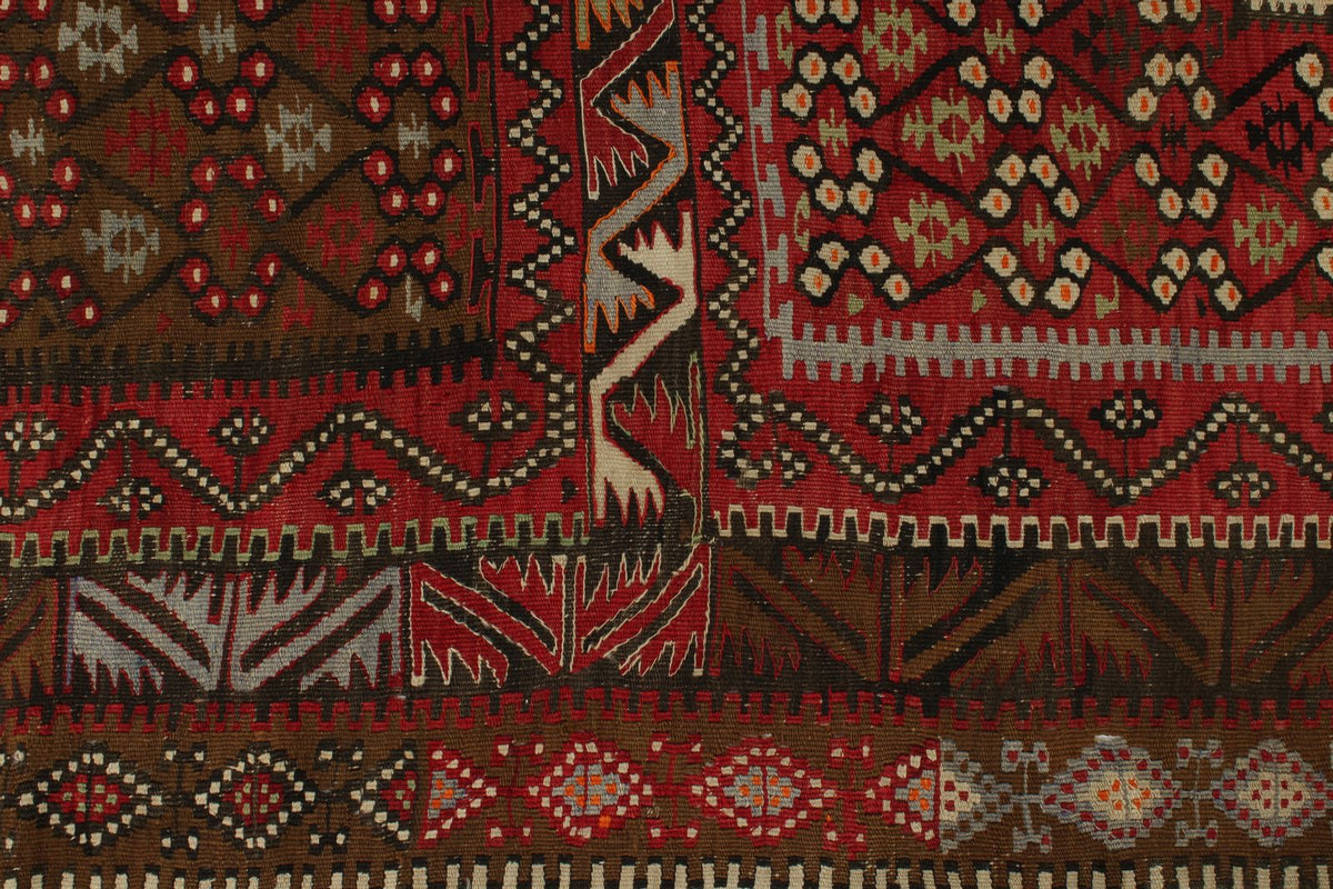 6x13 Multicolor Turkish Tribal Runner
