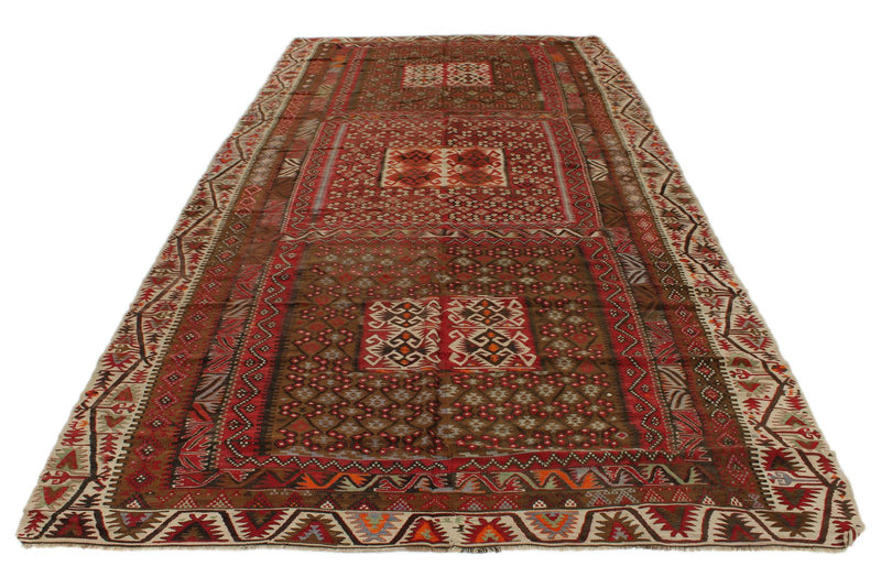 6x13 Multicolor Turkish Tribal Runner