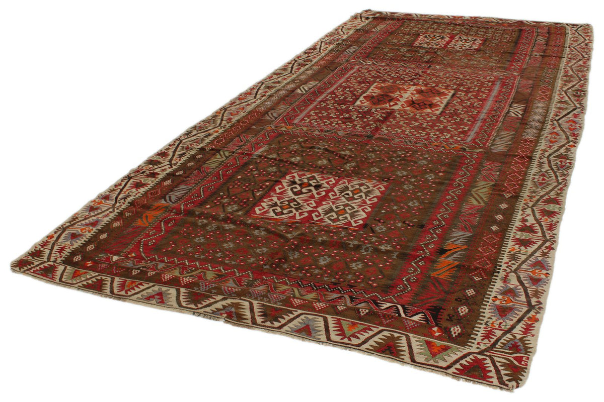 6x13 Multicolor Turkish Tribal Runner