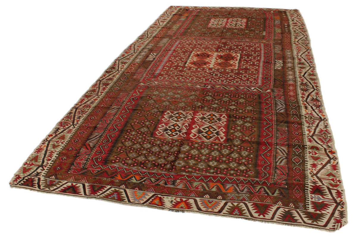6x13 Multicolor Turkish Tribal Runner