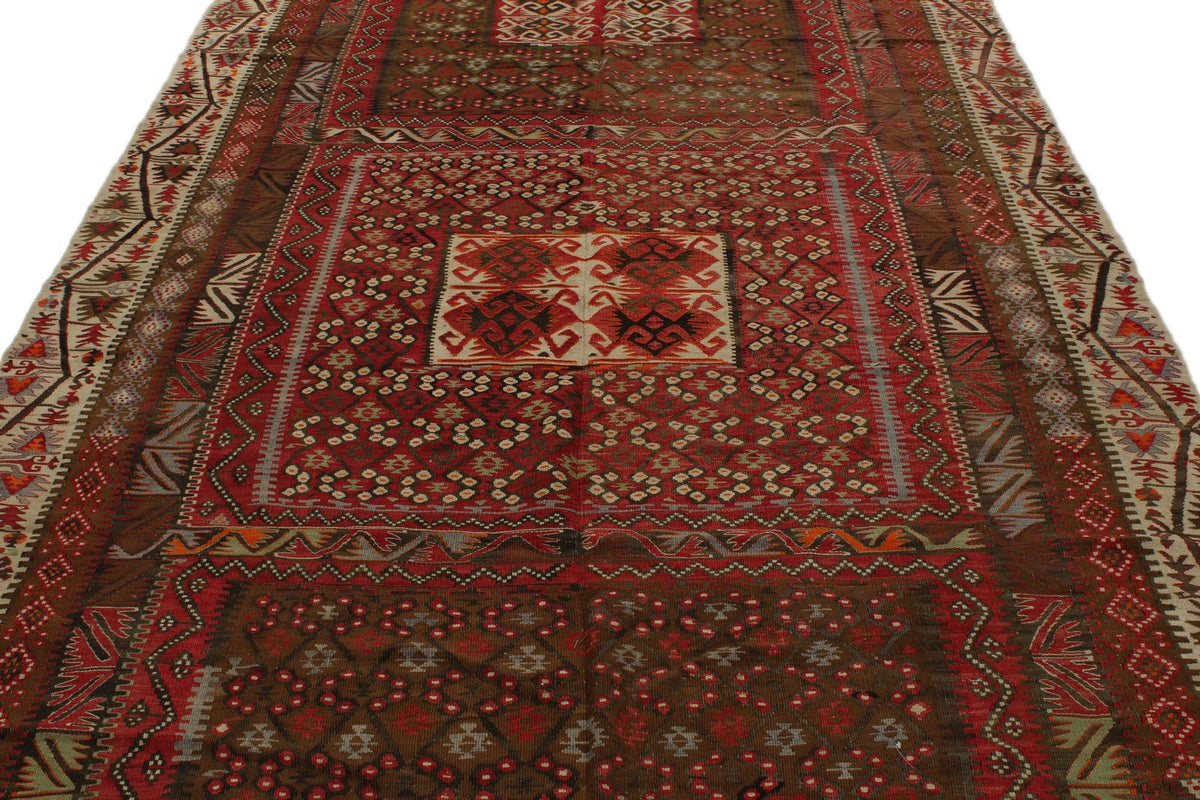 6x13 Multicolor Turkish Tribal Runner