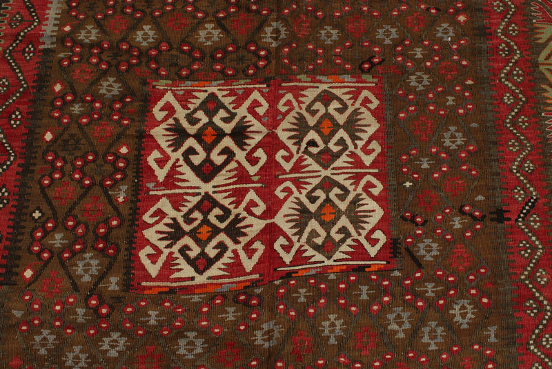 6x13 Multicolor Turkish Tribal Runner