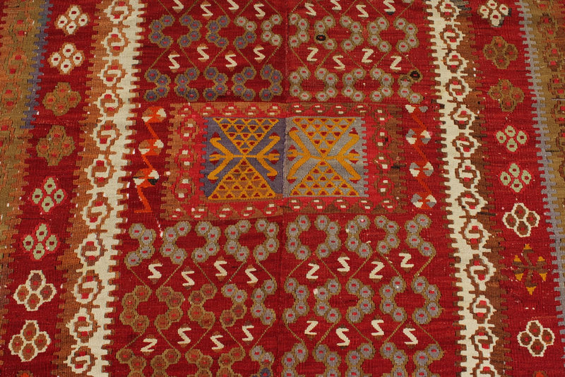 5x11 Multicolor Turkish Tribal Runner