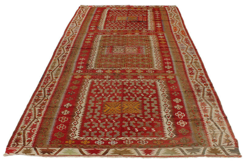 5x11 Multicolor Turkish Tribal Runner