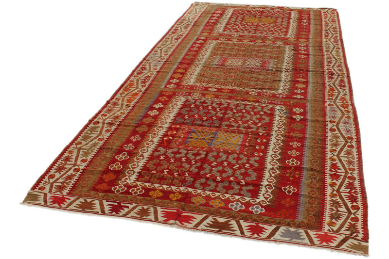 5x11 Multicolor Turkish Tribal Runner
