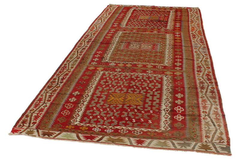 5x11 Multicolor Turkish Tribal Runner