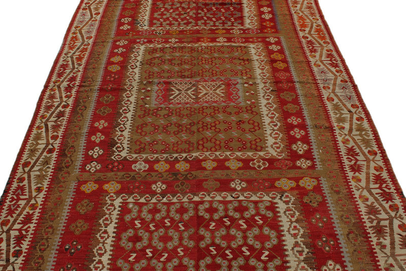 5x11 Multicolor Turkish Tribal Runner